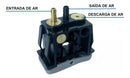 CHAVE VALVULA BANCO AR VW FORD KIT ADAPTACAO ASTRO