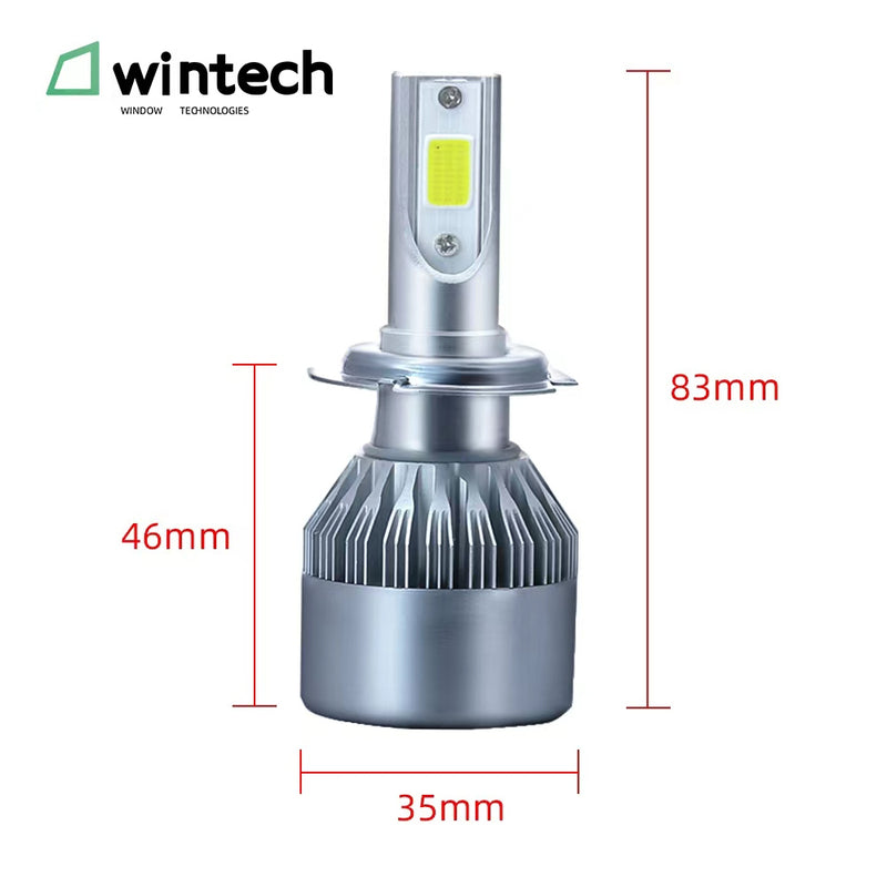 LAMPADA LED H7 6500 LUMENS C6 BIVOLT 12/24V