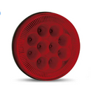 LANTERNA TRASEIRA REDONDA LED CX ASPOK FREIO RE 12 24V PRAD