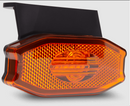 LANTERNA LATERAL OVAL LED EXCLUSIVE COM SUPORTE AMARELA H3