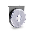 LANTERNA LATERAL REDONDA LED COM SUPORTE CRISTAL