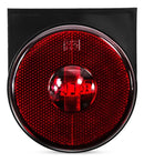 LANTERNA LATERAL REDONDA RANDON COM SUPORTE LED VERMELHA