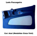 Forro Porta Mb 1620 712c 1938 Lado Direito Tecido Vinil azul