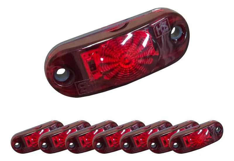 LANTERNA LED DELIMITADORA C/FIOS VERMELHA H3