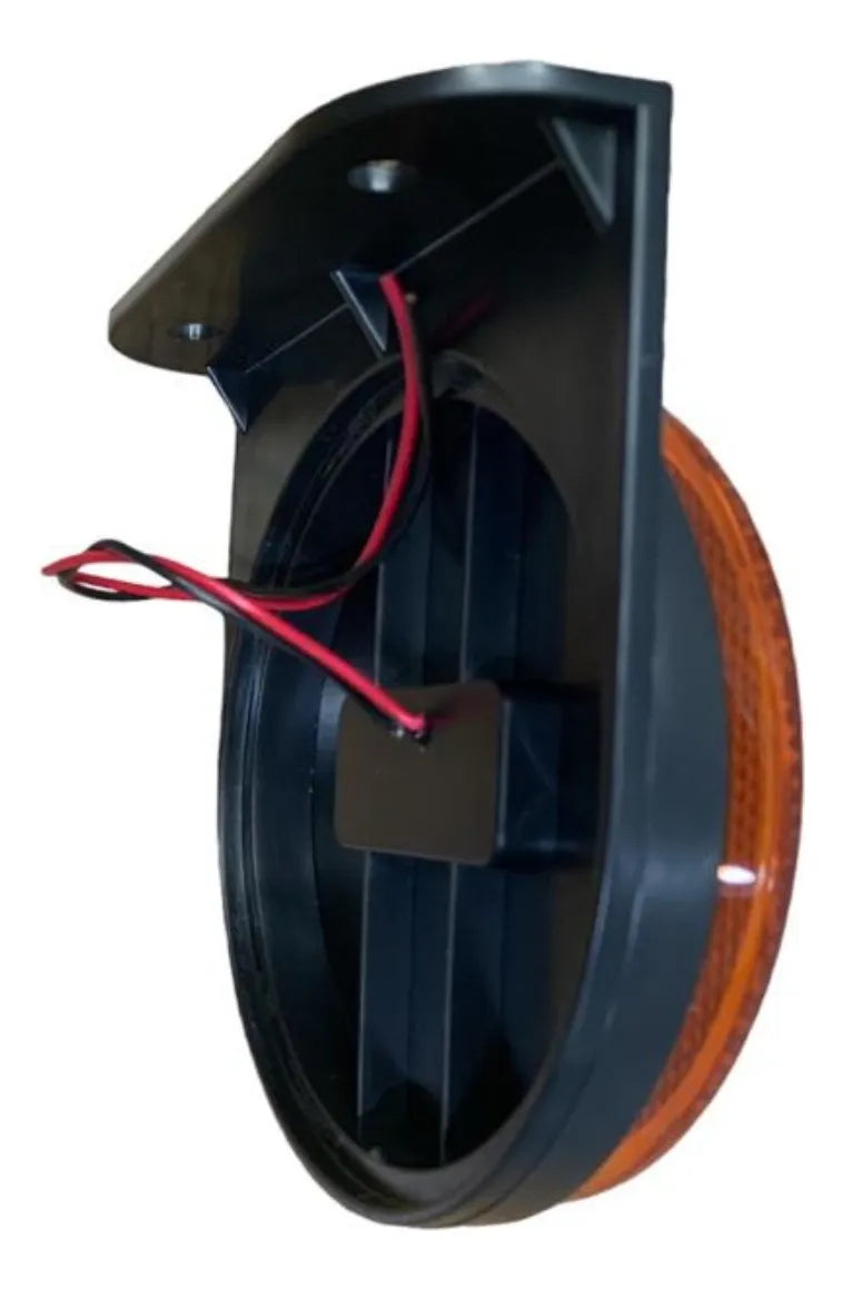 LANTERNA LED LATERAL REDONDA RANDON C/SUPORTE FIXO AM H3 7139