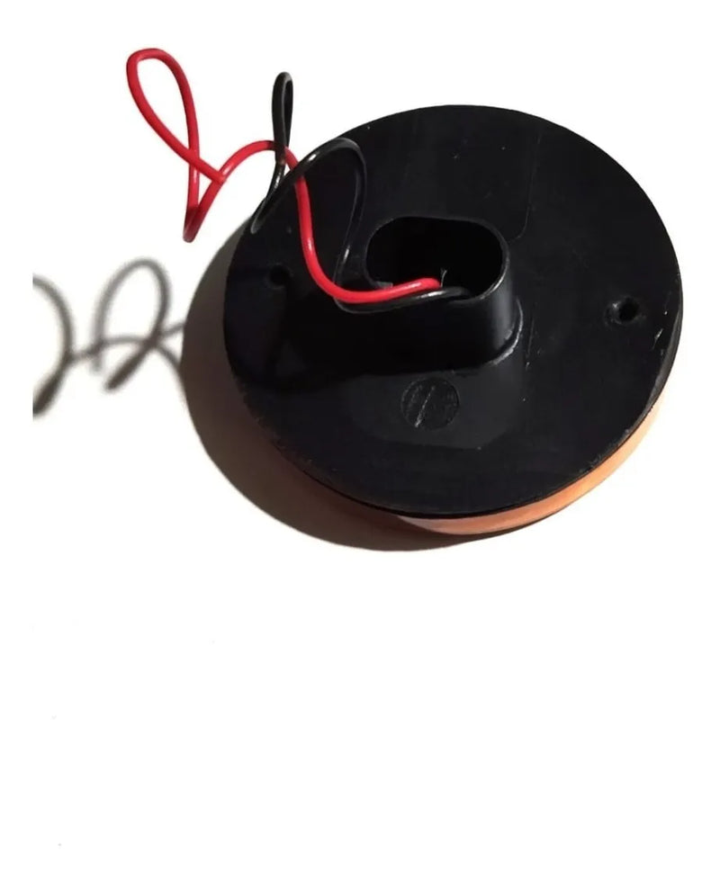 LANTERNA LED LATERAL S/SUPORTE C/FIO 85MM AMARELA H3