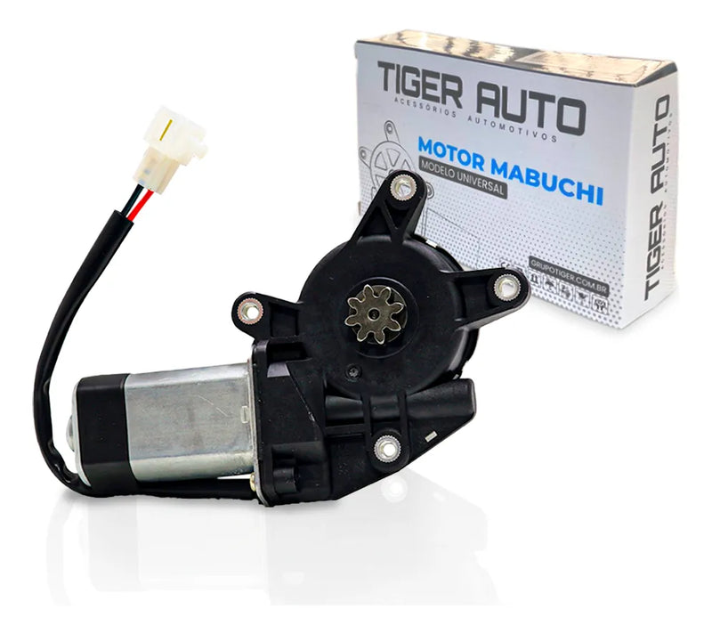MOTOR MAQUINA VIDRO MABUCHI 12V 8 DENTES ESQUERDO TIGER