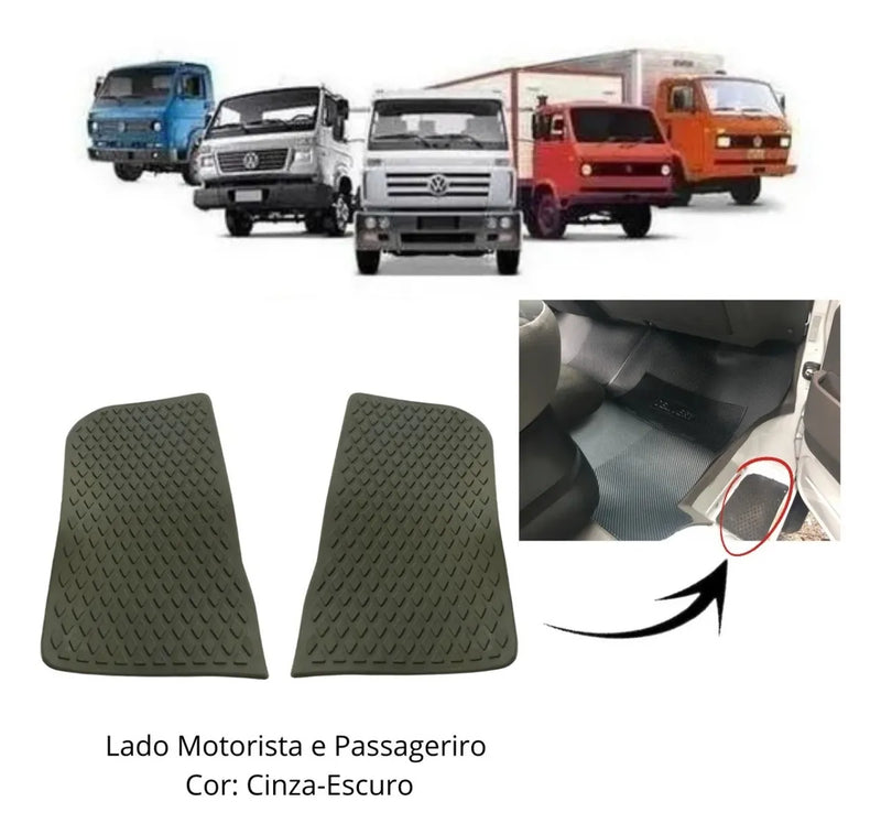 TAPETE  ESTRIBO INTERNO VW WORKER/DELIVERY CINZA KIT