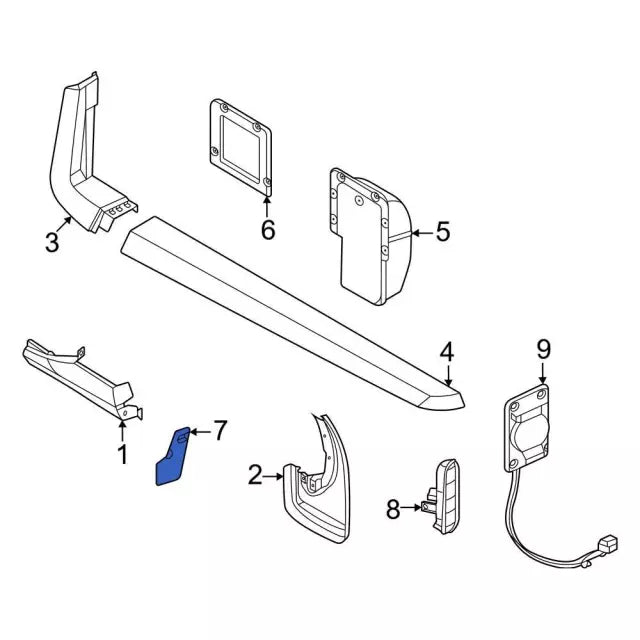 DEFLETOR PROTETOR CAIXA RODA TRAS PICK UP MAVERICK AP 2022 NZ6Z 6011398A